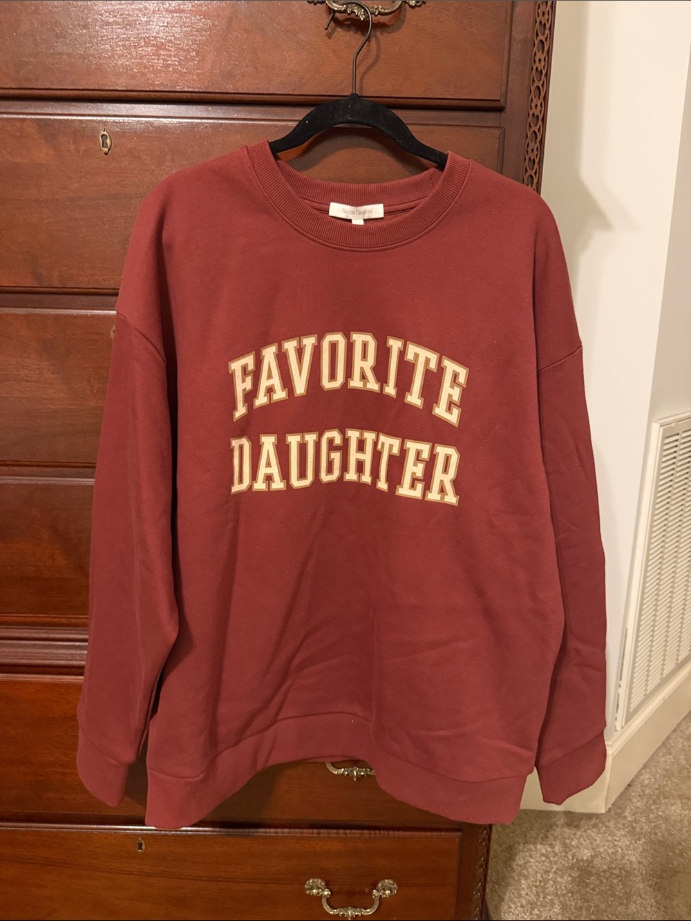 Favorite Daughter Crewneck Sweatshirt - Brick